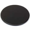 Dacasso Black Leather 10 Round Coaster Set with Holder AG-1035